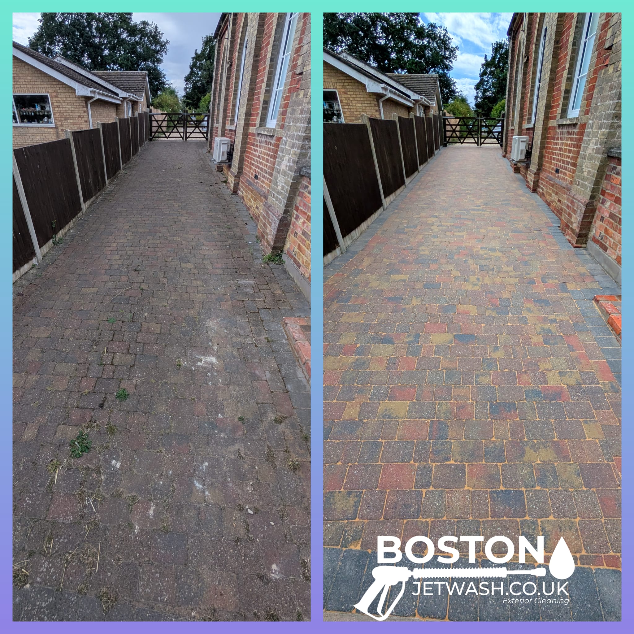 Mono block paving cleaning in Boston