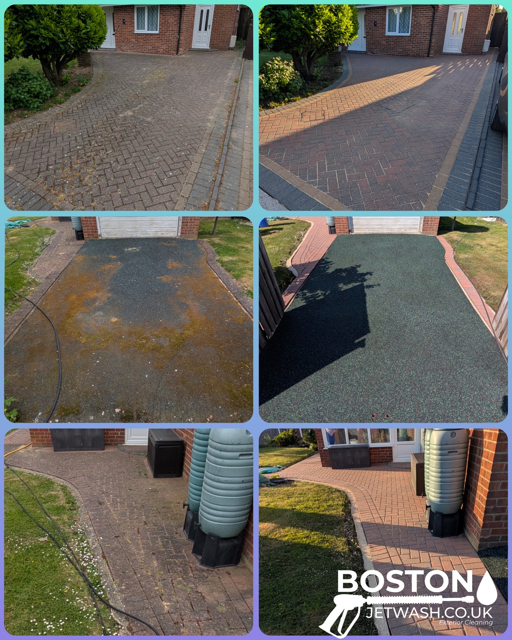 the logo for boston jet wash.co.uk